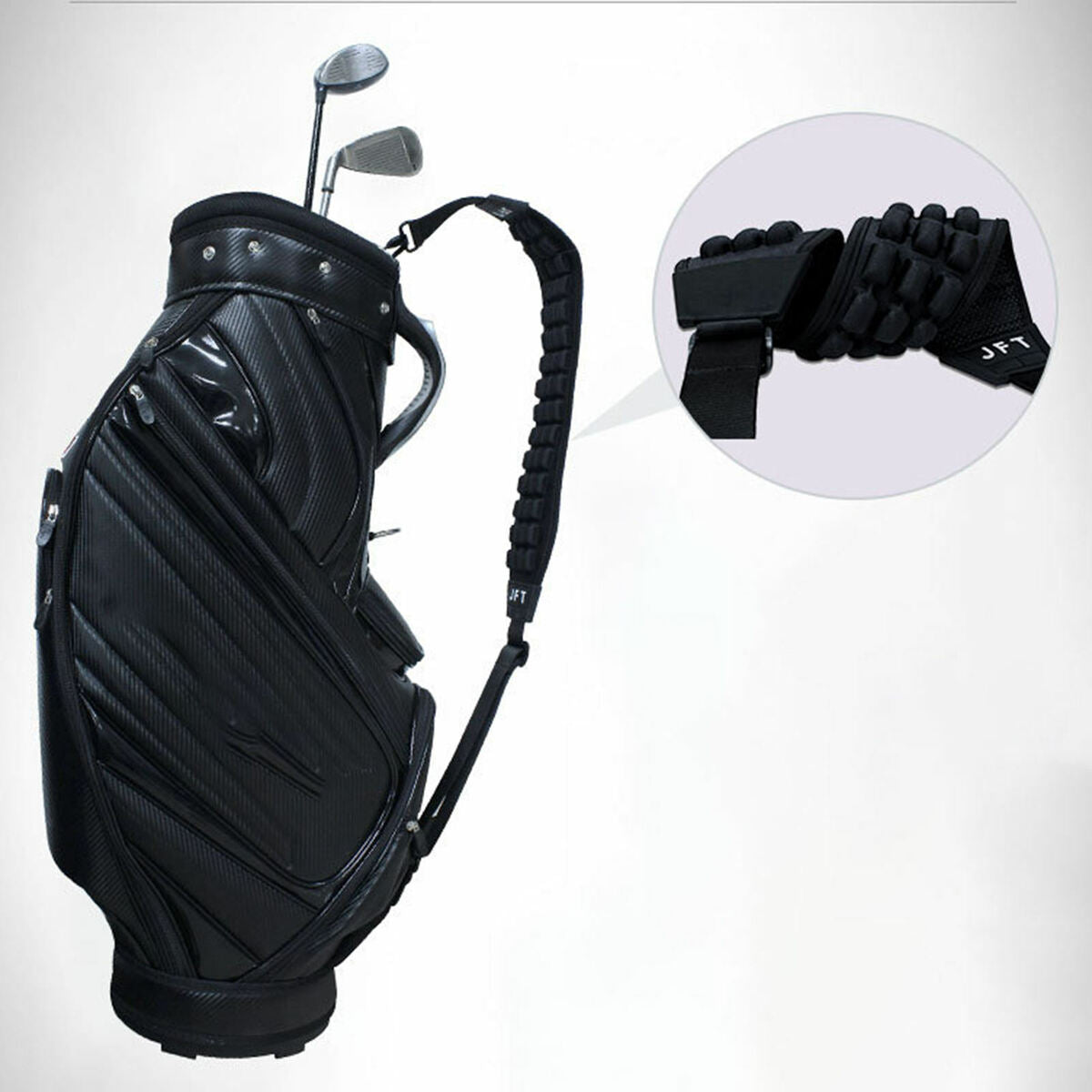 Golf Bag Single Shoulder Strap Padded  Strap Adjustable Black