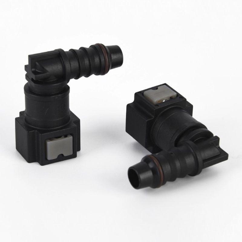 Fuel Line Rubber Nylon Coupler Motorcycle ID6 Female 7.89mm Elbow Fuel Connector
