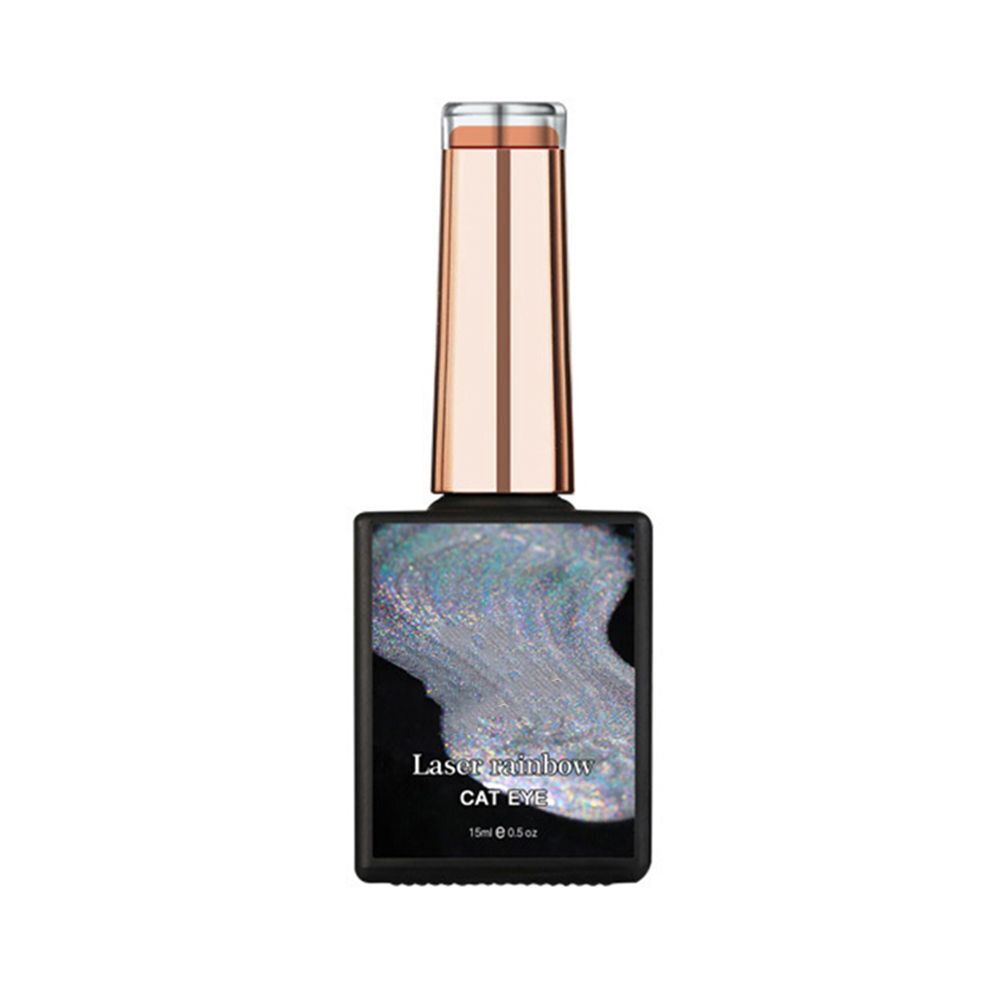 Glitter 15ml Rainbow Cat Eye Nail Gel Magnetic Gel Colorful Reflective Glitter