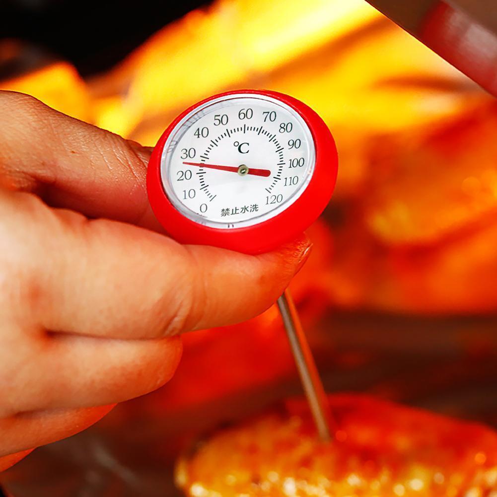 Stainless Steel Coffee Milk Thermometer Fried Food Meat Probe Marker