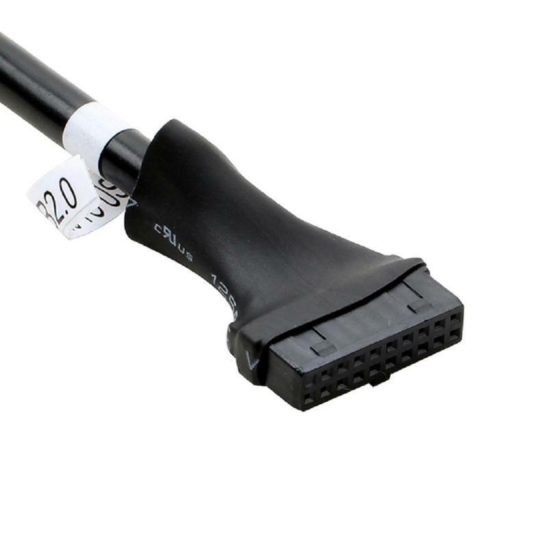 Motherboard Adapter Cable USB 3.0 19Pin Female to USB 2.0 9Pin Male Convertor