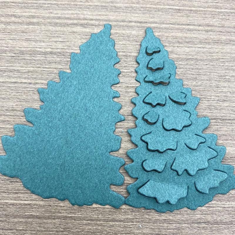 Christmas Trees Cutting Dies Metal Stencil Craft Decoration for Home School