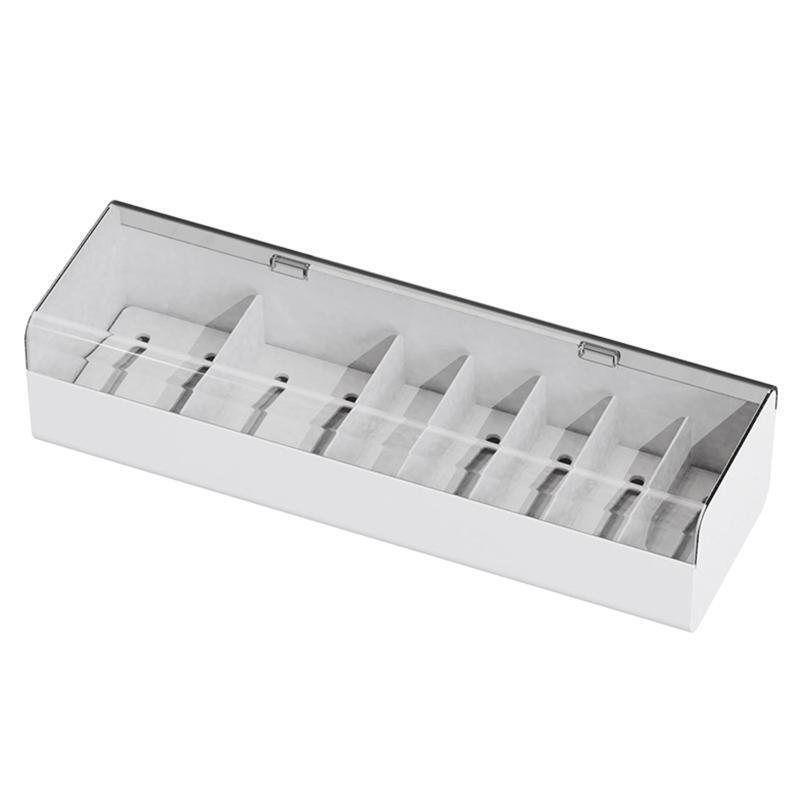 Charge Cable Storage Box with Transparent Lid Plastic Earphone USB SD Card