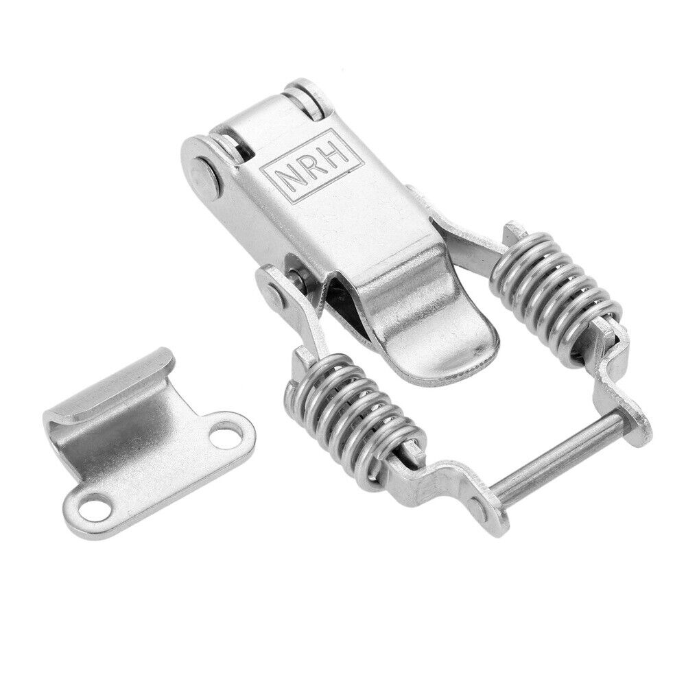 Spring Hasp Latch Trunk Wood Chest Catch Toggle Lockable Lock Jewellery Box Tool