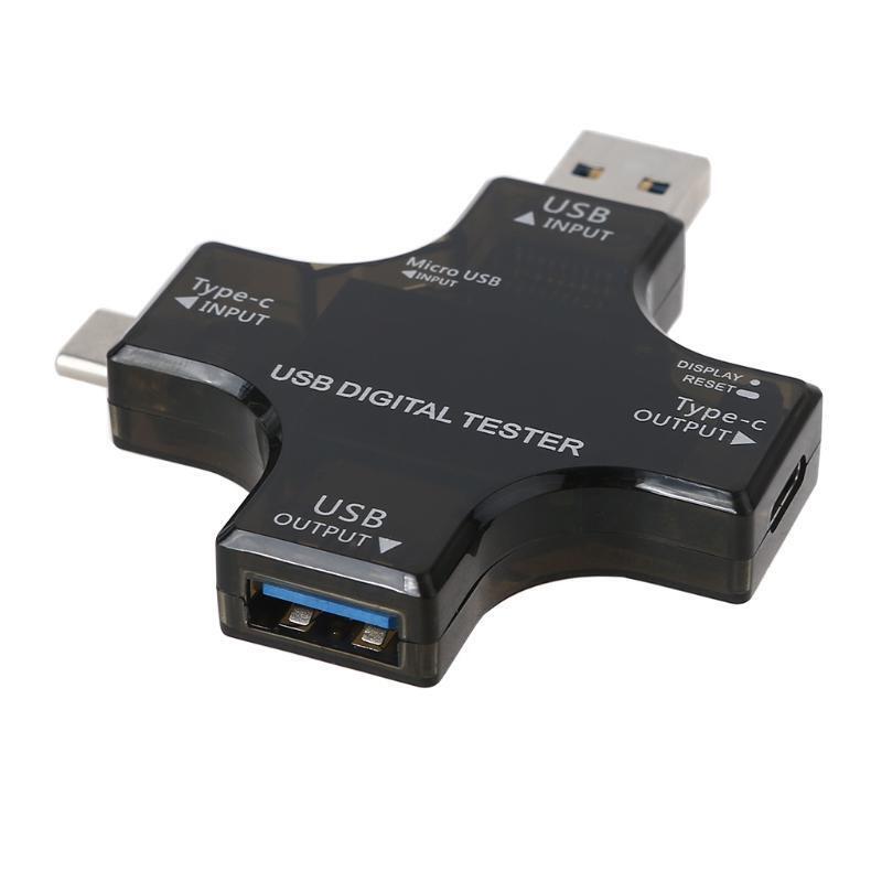 USB C 4 in 1 Voltage and Current Teste Voltage Current Meter Ammeter Detector