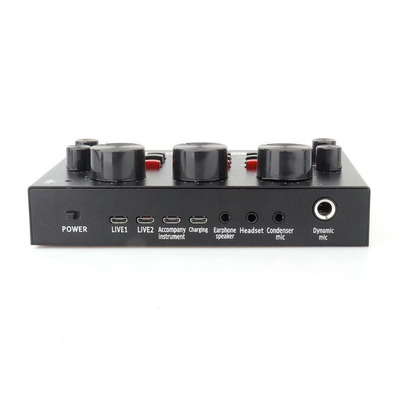 Bluetooth-compatible Sound Card USB Headset Microphone Webcast Live Streaming