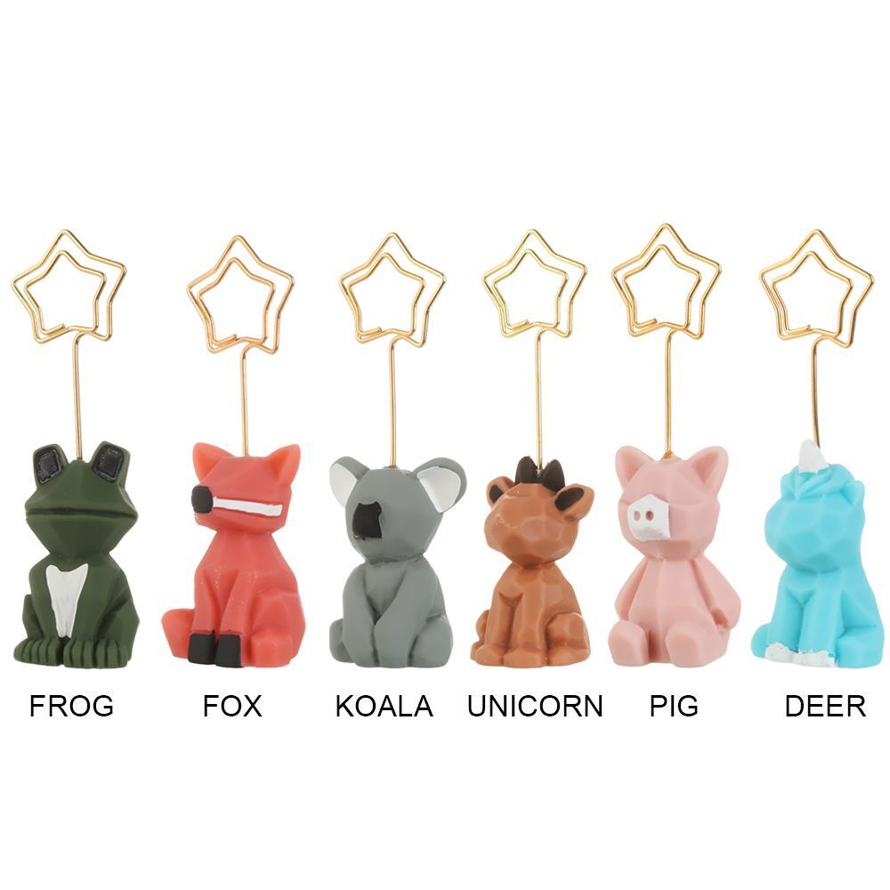 Animal shape Desk Decorative Paper Clip Photo Stand Memo Clips Note holder