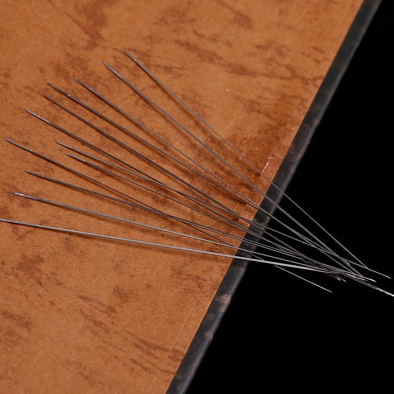 10 Pcs Big Eye Curved Beading Threading Needle DIY Bracelet Jewelry String 7.5cm