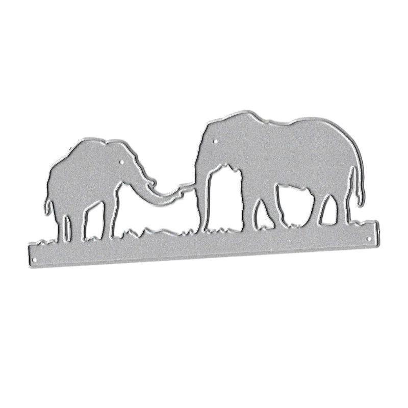 Elephant Metal Cutting Dies Stencil DIY Scrapbooking Album Stamp Paper Card