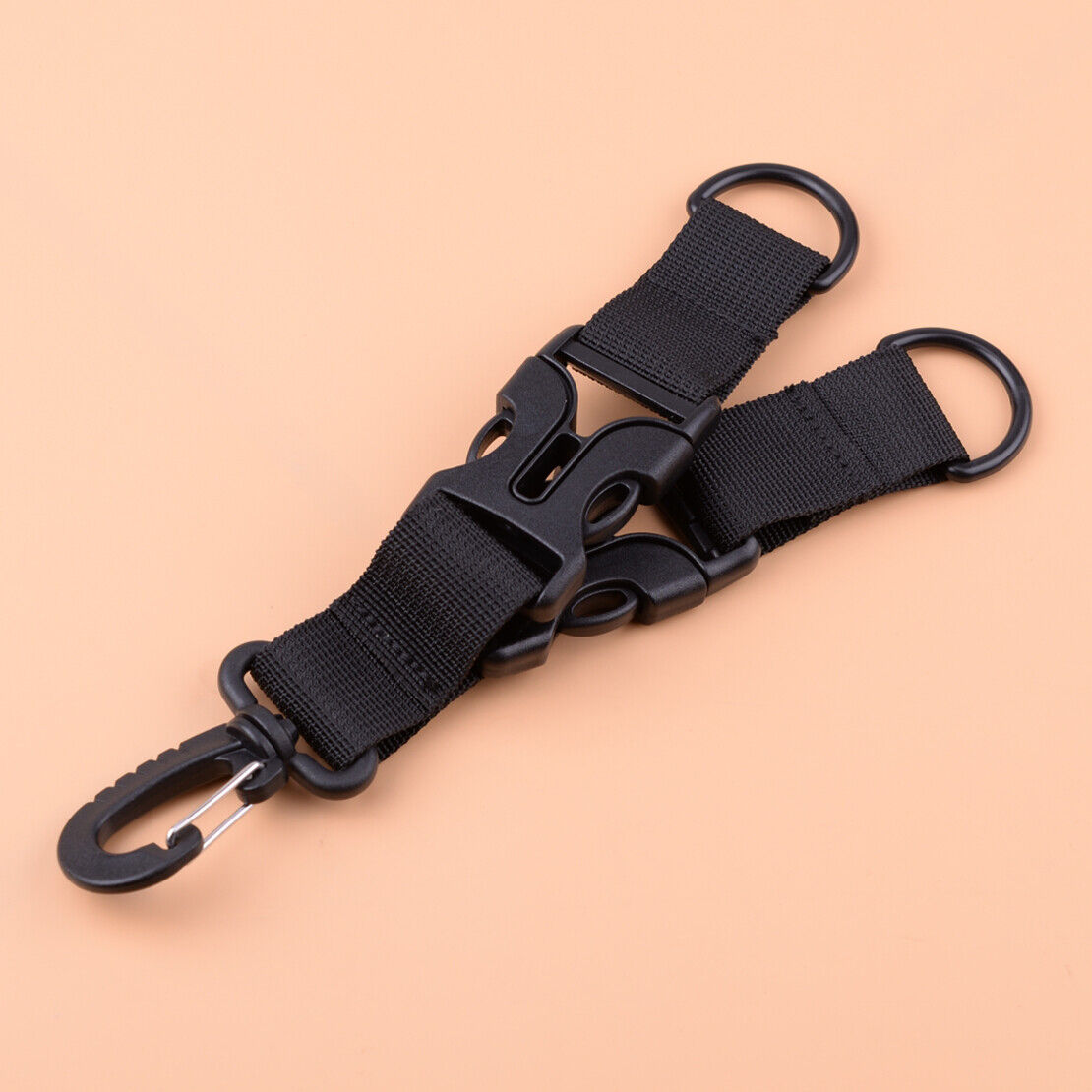 Nylon Molle Style Belt Carabiner Key Holder Bag Hook Buckle Strap Clip li