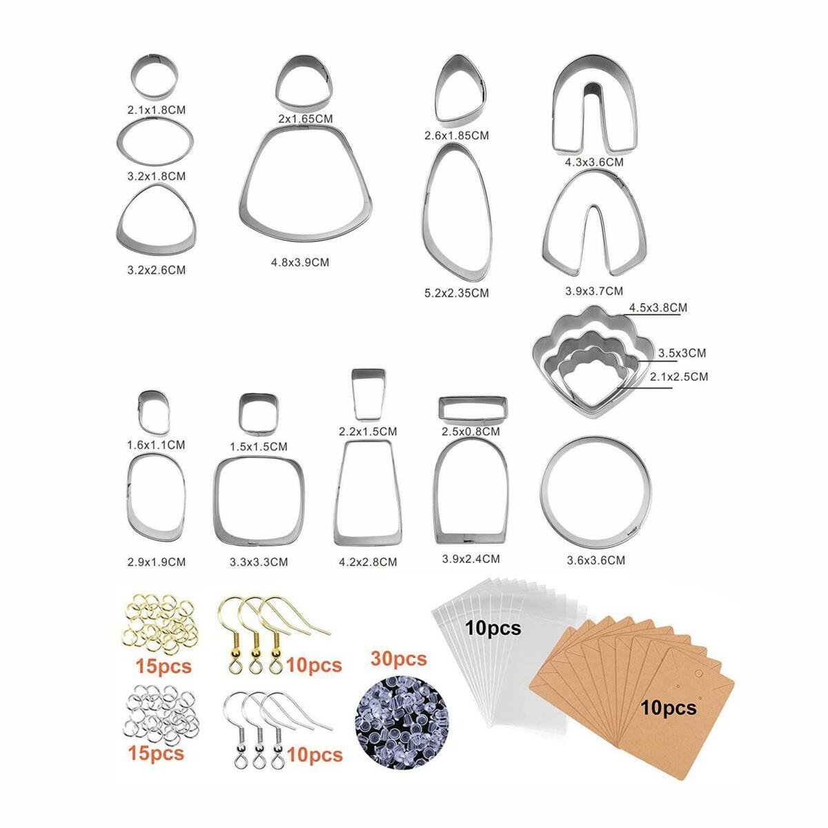 21x Polymer Clay  DIY Clay Earring  Cookie  for Pastry