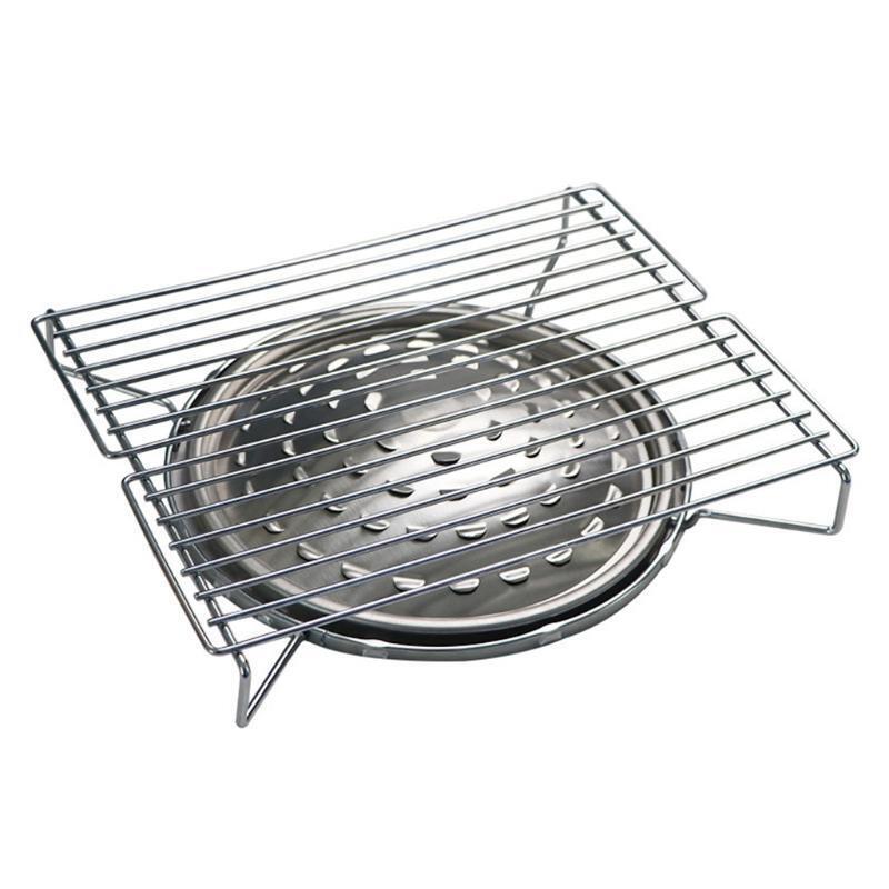 Portable Mini Grill BBQ Rack Household Stainless Steel Barbecue Gas Stove Shelf