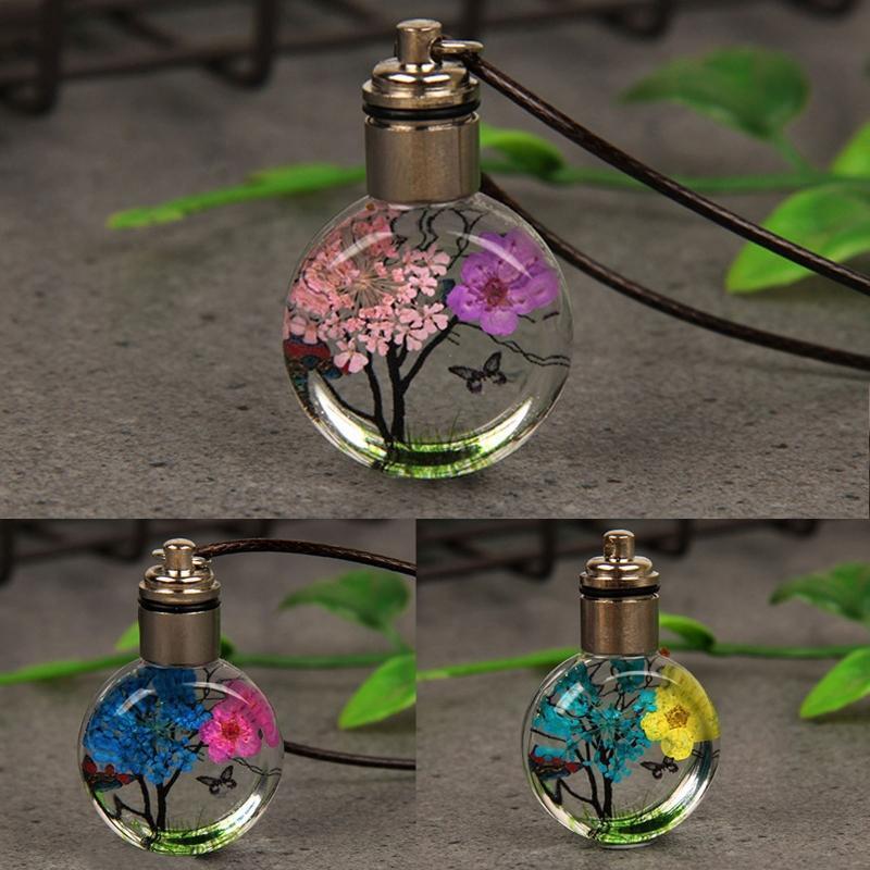 Gypsophila Pendant Accessories Dried Flower Lighting Necklace Fashion Jewelry