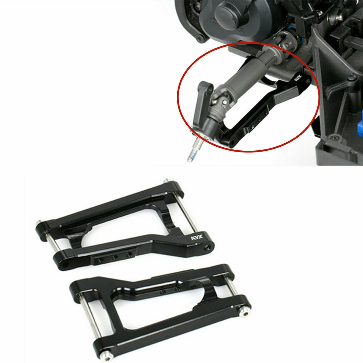 2pcs Metal Rear Lower Swing Arm for Traxxas Drag Slash 1967 Chevrolet C10 RC Car