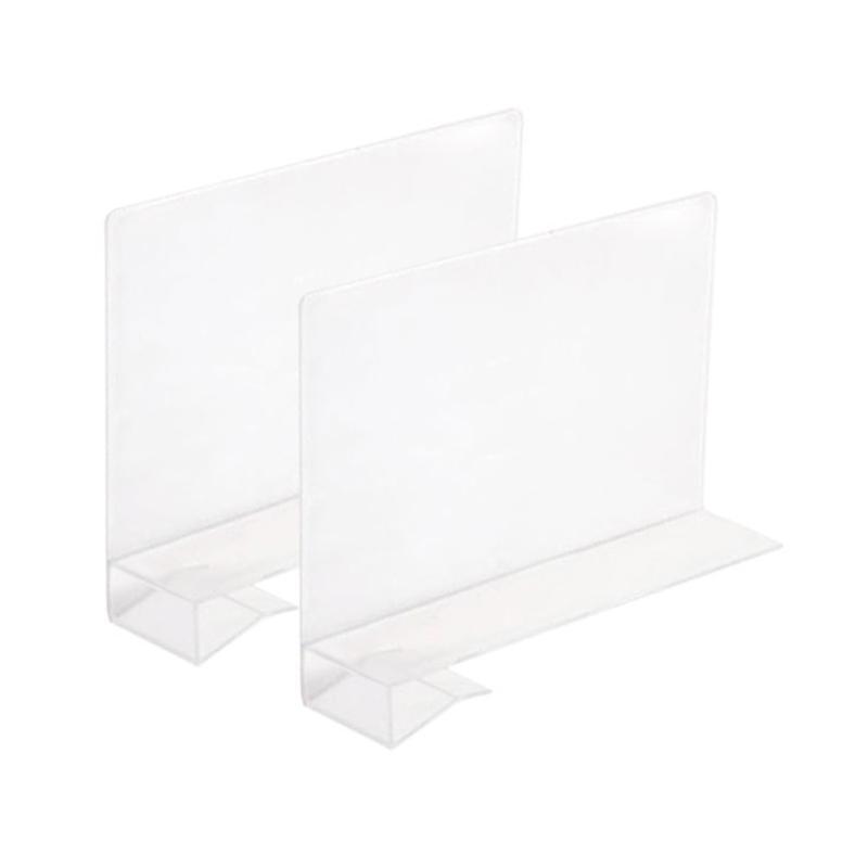 Transparent Plastic Shelf Divider Closet Organizer Wardrobe Cabinet Separator