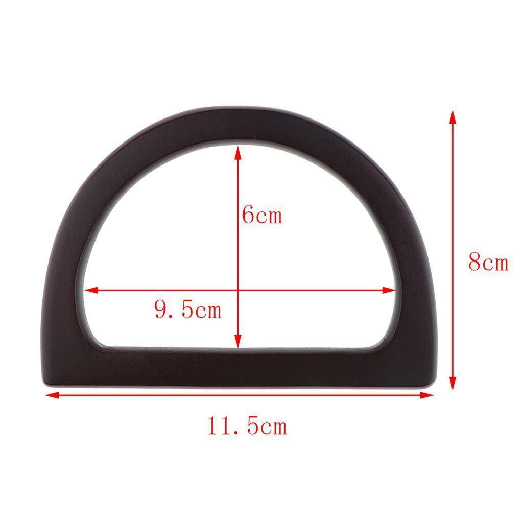 3 Pair Solid  Handle Replacement For DIY Bag Handbag Purse Handle