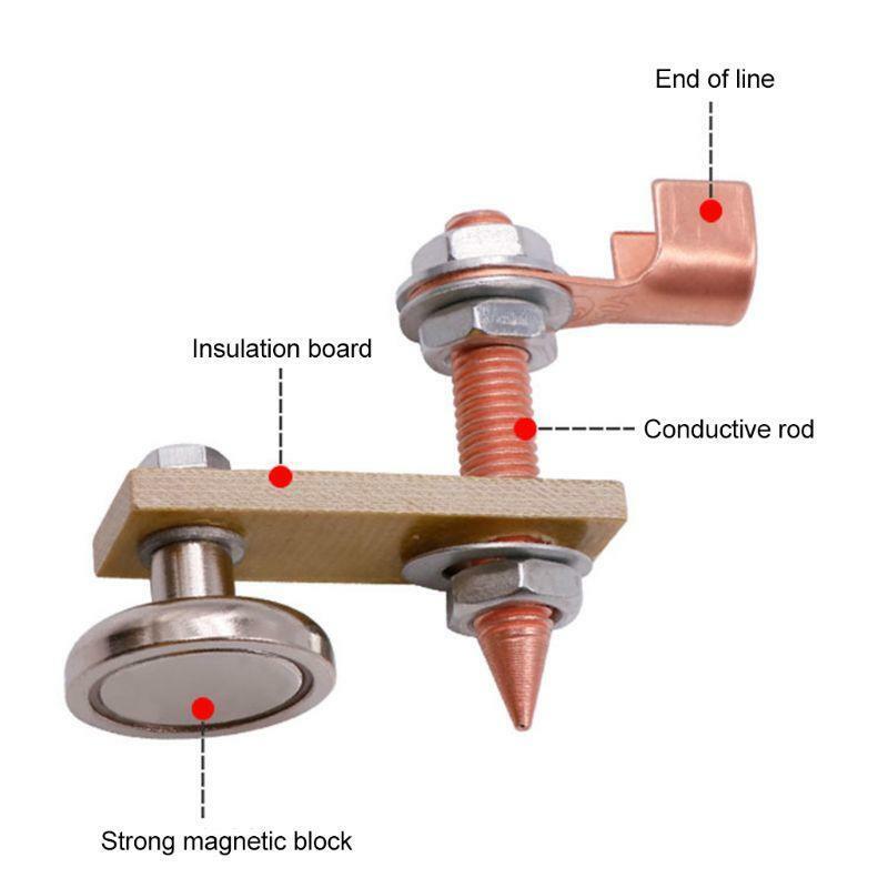 Magnetic Spotter Connector Car Dent Repair Spare Parts Welding Ground Connector