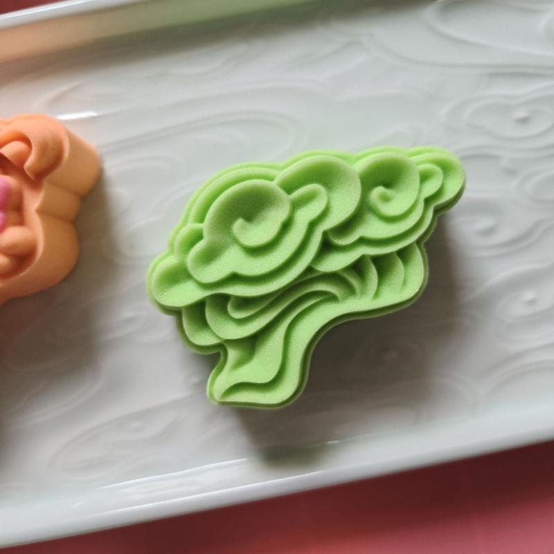 Mooncake Stamps Pine Shaped Baking Moulds Pastry Gadgets for Mid-Autumn Festival