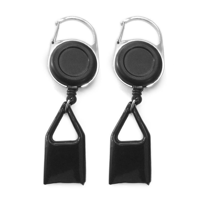 2 Pcs lighter Leash Retractable Keychain Holder Cover Durable Plastic Key Ring