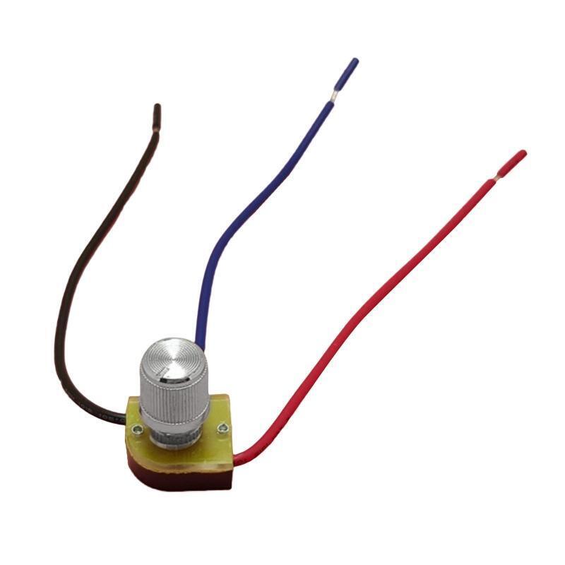 2 Circuit 3-Way Rotary Canopy Switch Lamp Dimmer Knob Switch Easy to Install