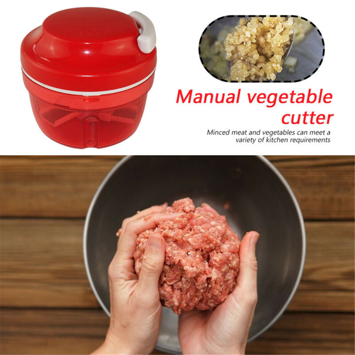 Onion Garlic Chopper Dicer Mincer Shredder Food Meat Fruit Vegetable Blender