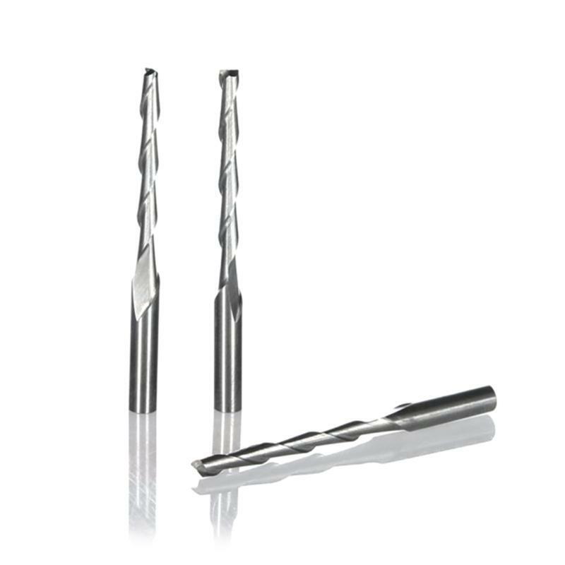 10x Spiral Router Bits 3.175x2x22mm 2 Flutes Ball Nose Engraving Milling Cutter