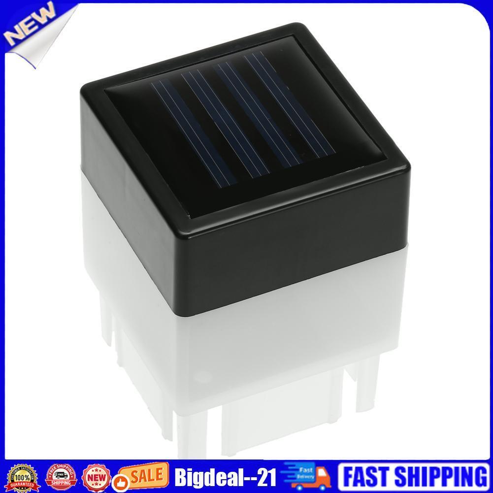 Outdoor LED Solar Post Headlamp Waterproof Fence Lamp Home Garden Lantern