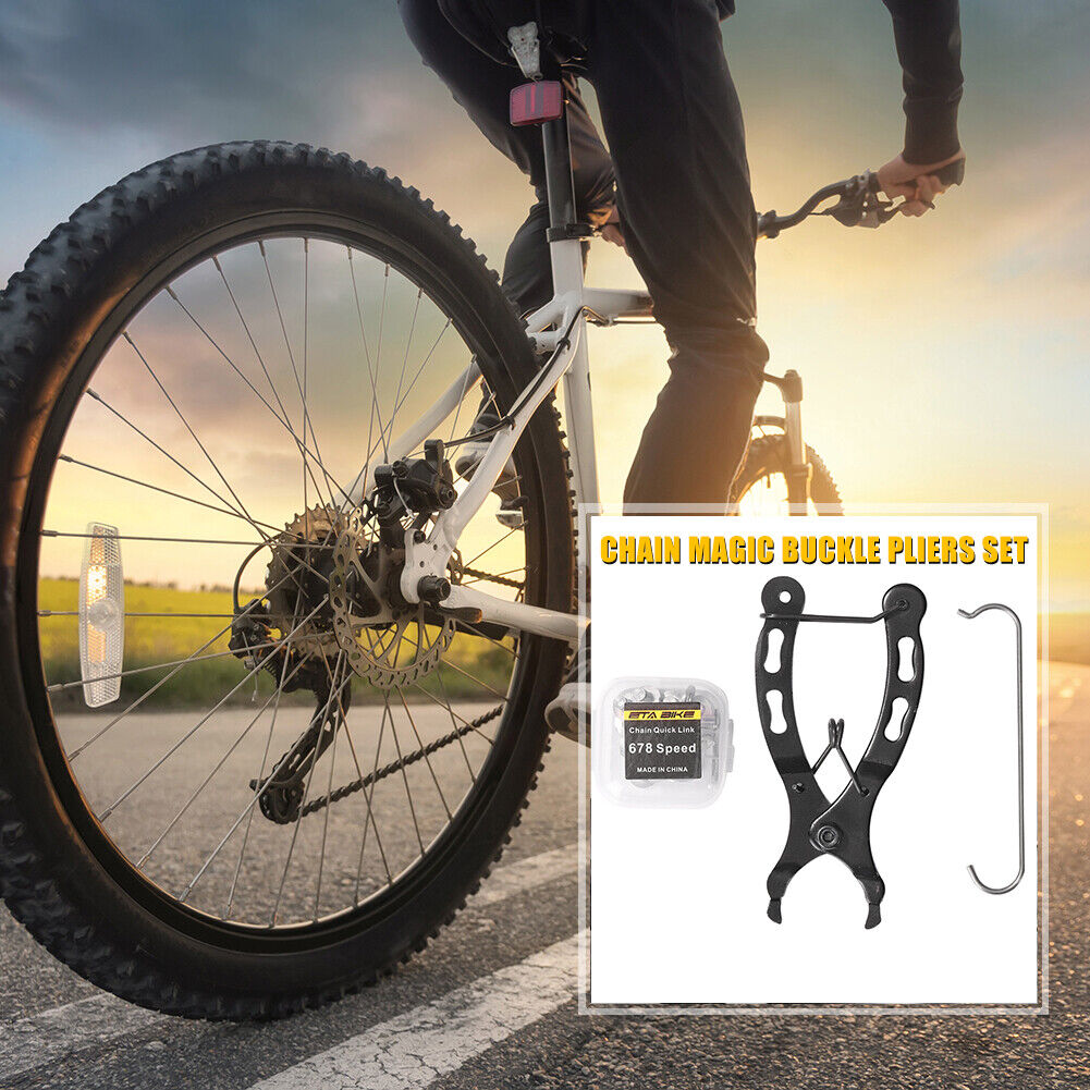 Bicycle Chain Link Buckles Pliers Clamps Bike Chain Removal Clip Hook (8S)