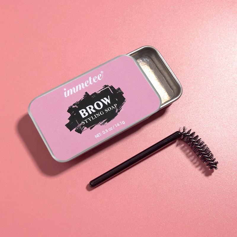 Eyebrow Soap Kit,Brows Styling Soap,Long Lasting Waterproof Smudge Proof
