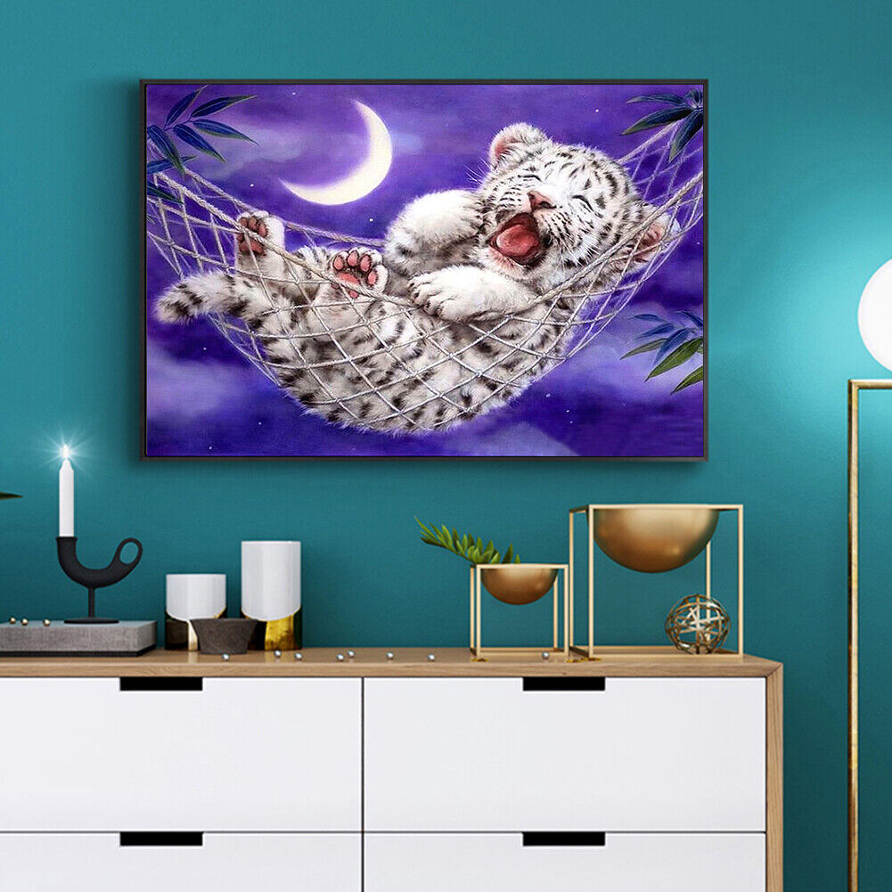 Full Round Drill Diamond Painting 5D DIY Little Tiger Rhinestone Picture