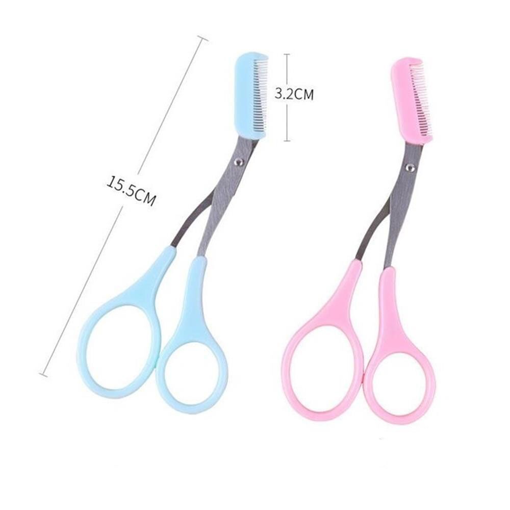 Steel Grooming Eyebrow Eyelash Hair Clips Hair Remover Eyebrow Trimmer Comb