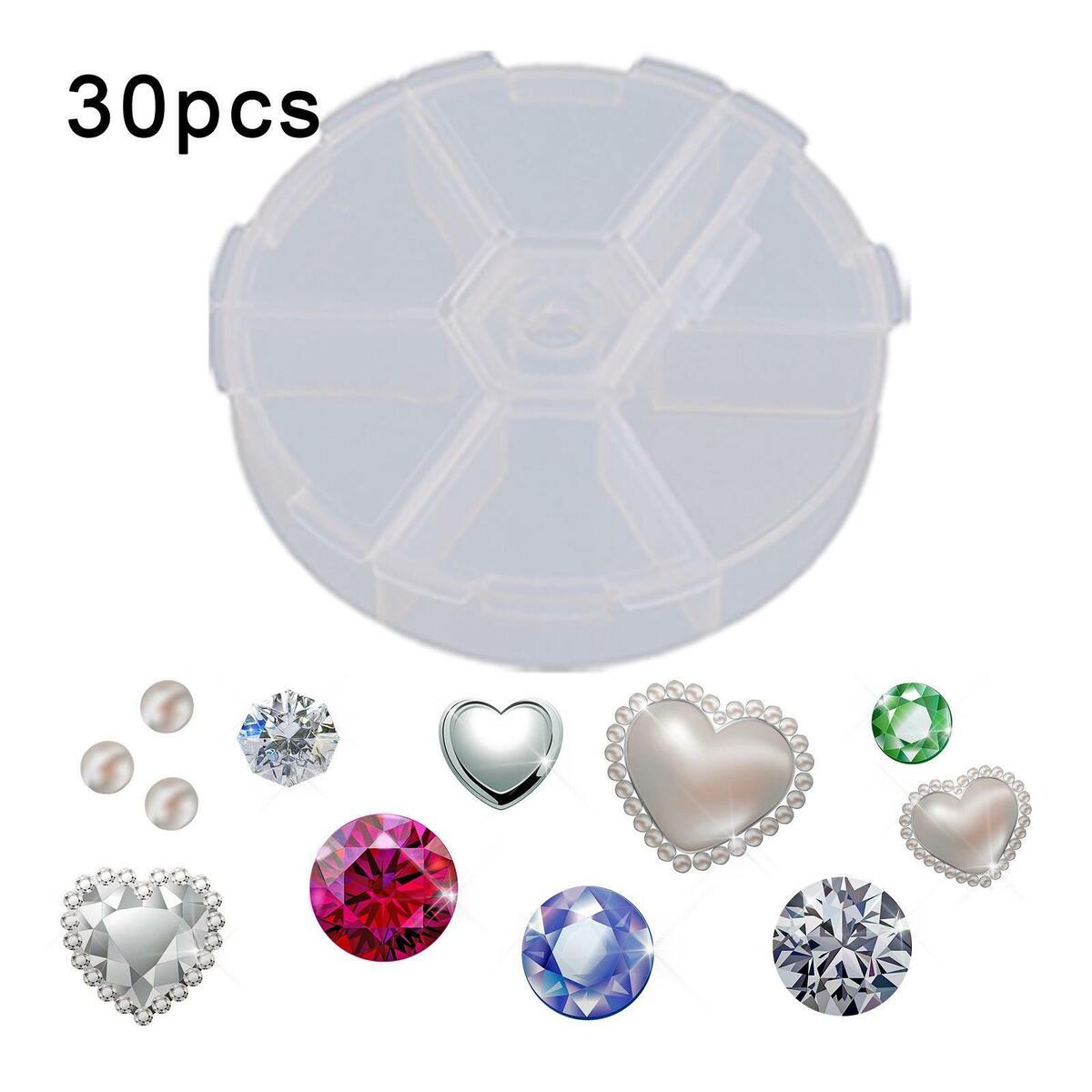 30 Pieces Jewelry Storage Boxes with Lid  Small  Earring Holder