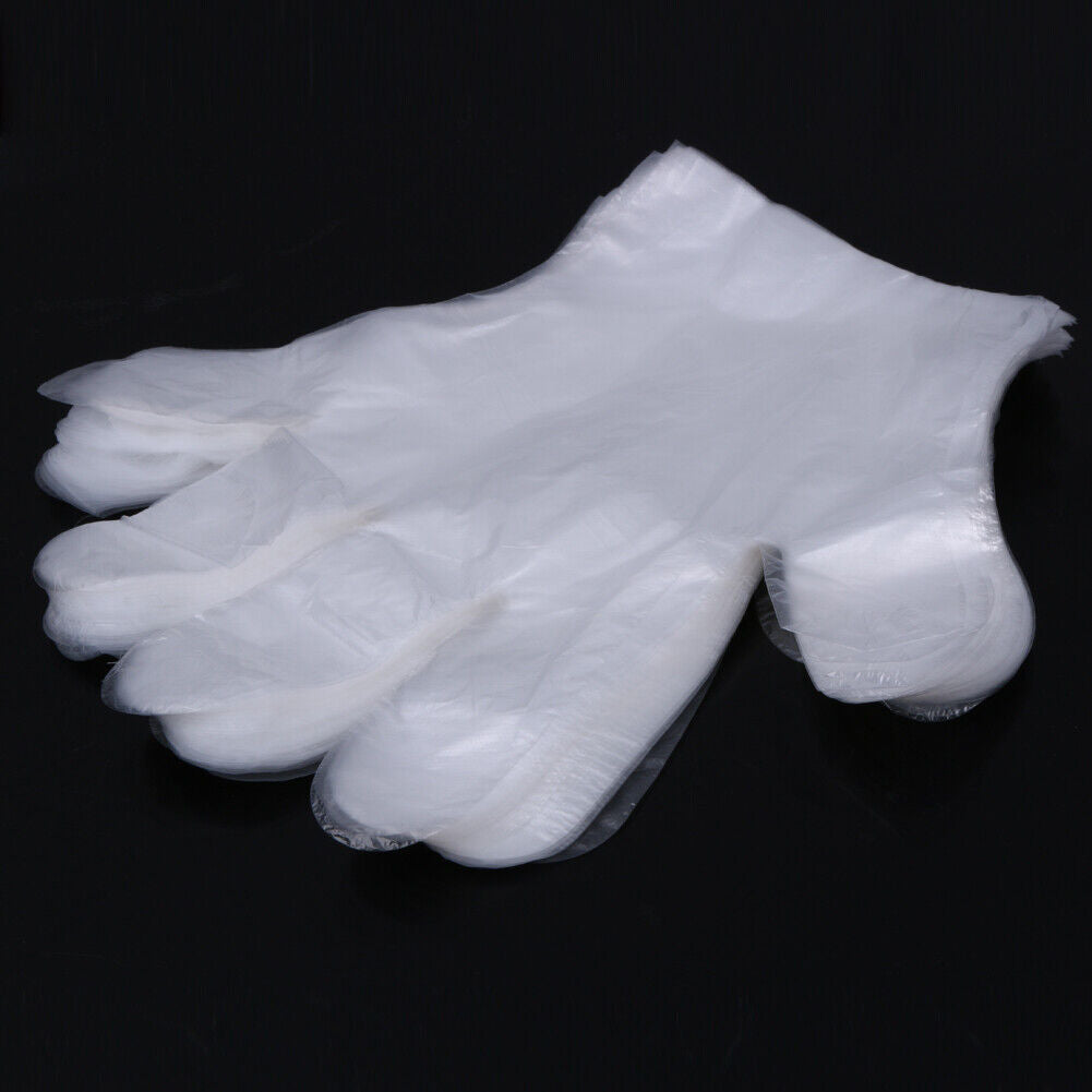 100 Disposable PE Garden Home Restaurant BBQ Plastic Multifuction Gloves