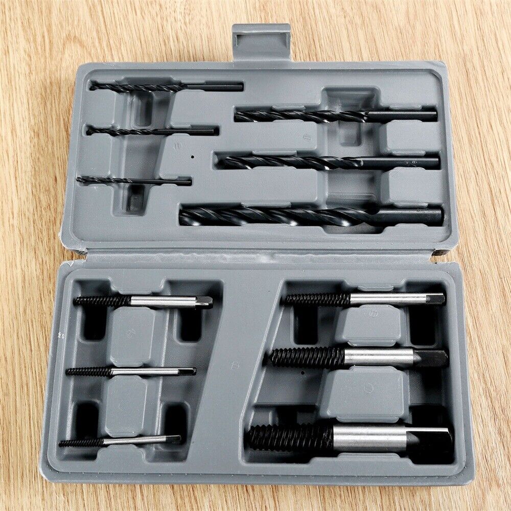 Woodworking Broken Screw Extractor Easy Out Bolts Remover Drill Bits 12pcs/set
