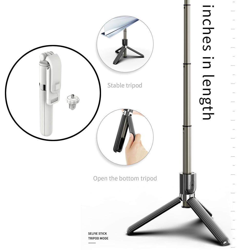 Wireless Selfie Stick, Extendable Aluminum Alloy Selfie Stick Tripod with