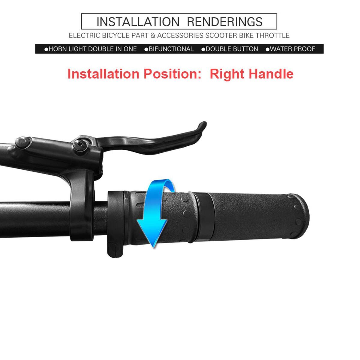 Throttle Grips Speed Control Thumb Throttle Conversion E Bikes for Scooter