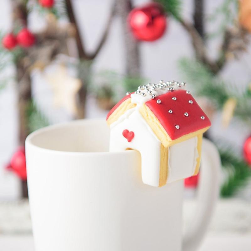 3 PCS Food-Grade Food Grade Plastic Gingerbread House Christmas Cookie Cutters