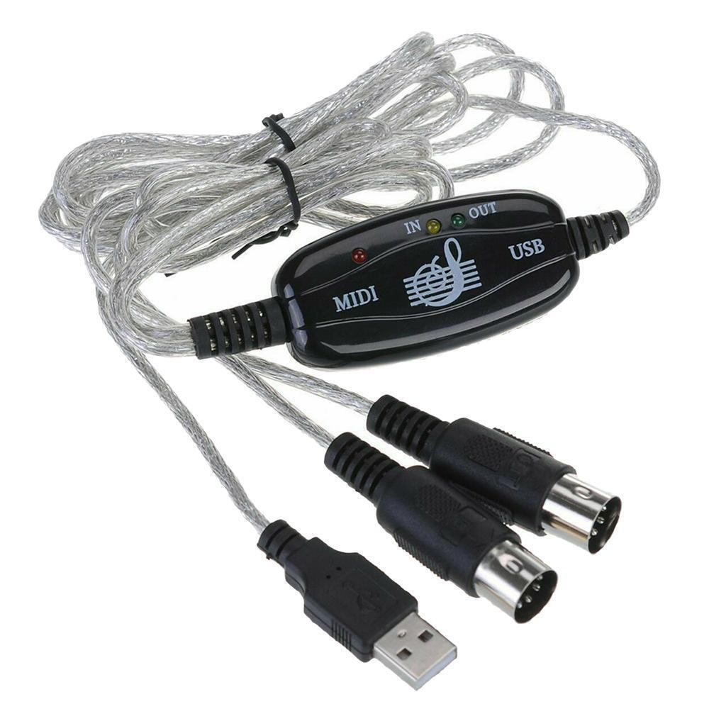 USB  MIDI Cable Converter  Music Keyboard Adapter Cord,  MIDI