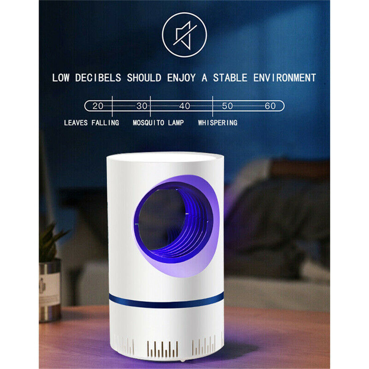 Mosquito Killer Lamp Insect Catcher USB Electric LED Light Fly Bug Zapper Trap