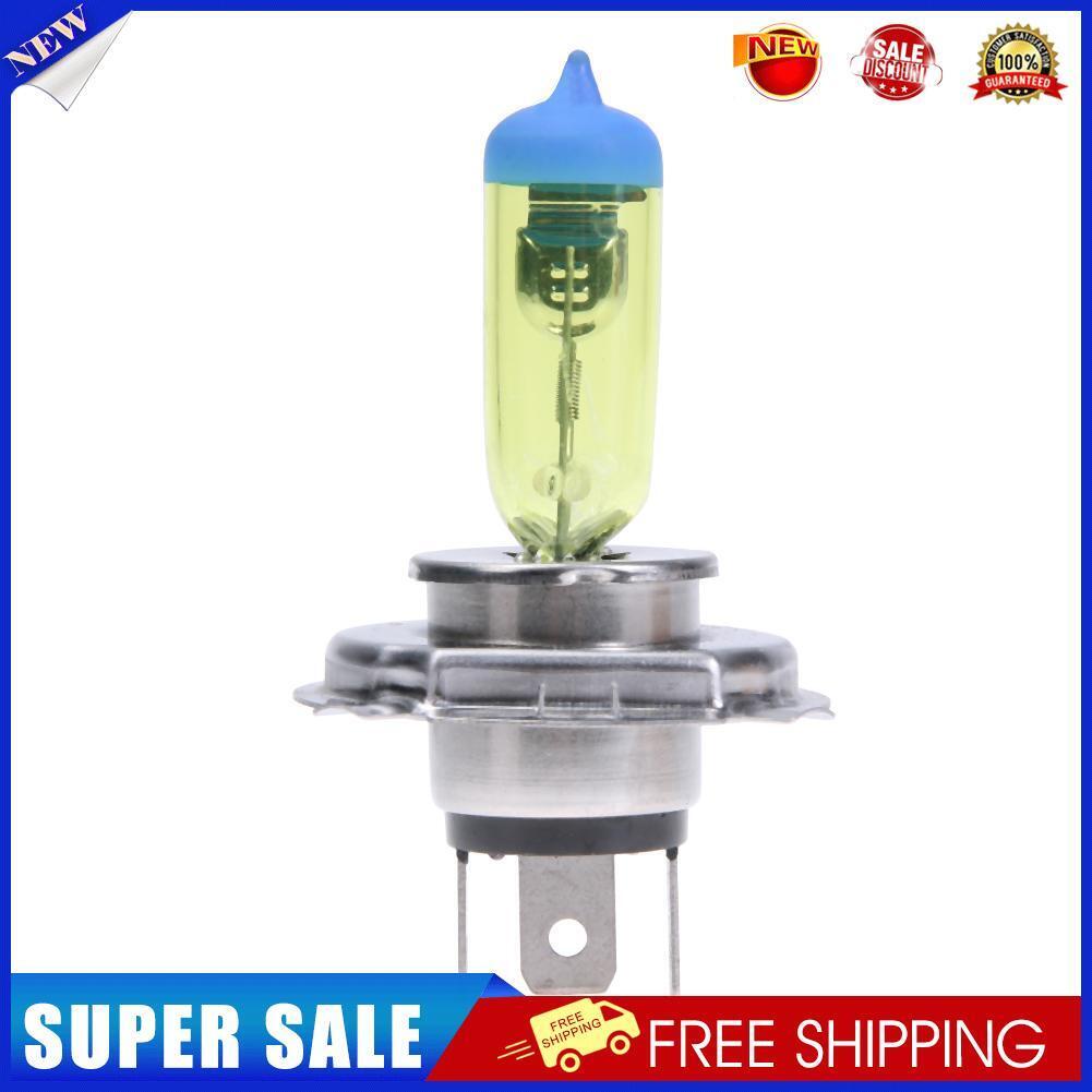 1pc Quartz Glass H4 3000K 100W Car Auto Yellow Halogen Headlight Lamp Bulb