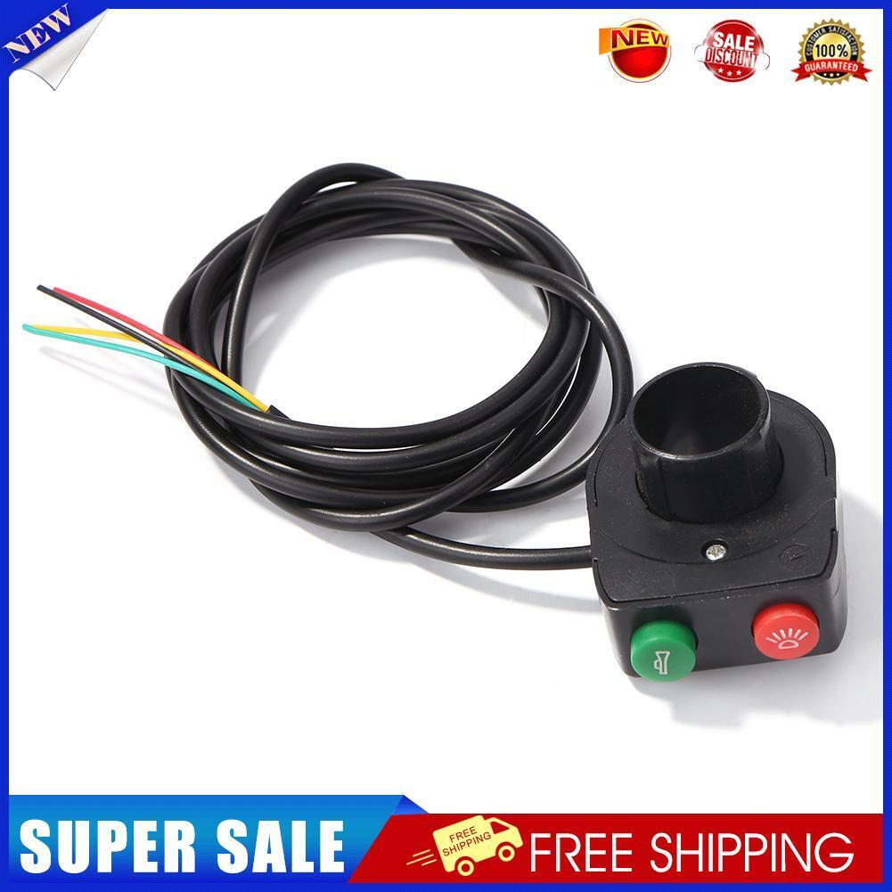 E-Bike Headlight Taillight Horn Switch 2 in 1 Electric Bicycle Accessories