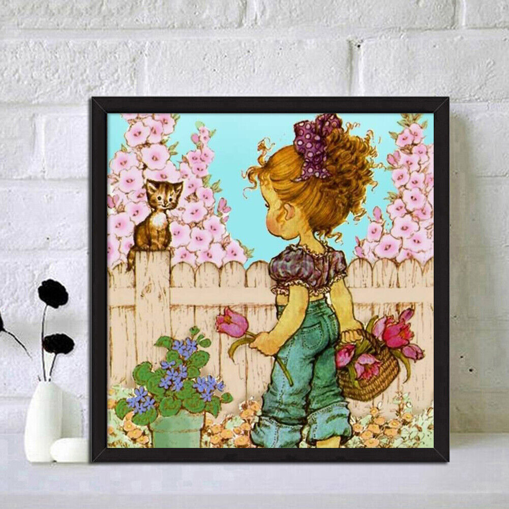 Diamond Painting Kit Kids Girl 5D DIY Full Drill Round Rhinestone Mosaic