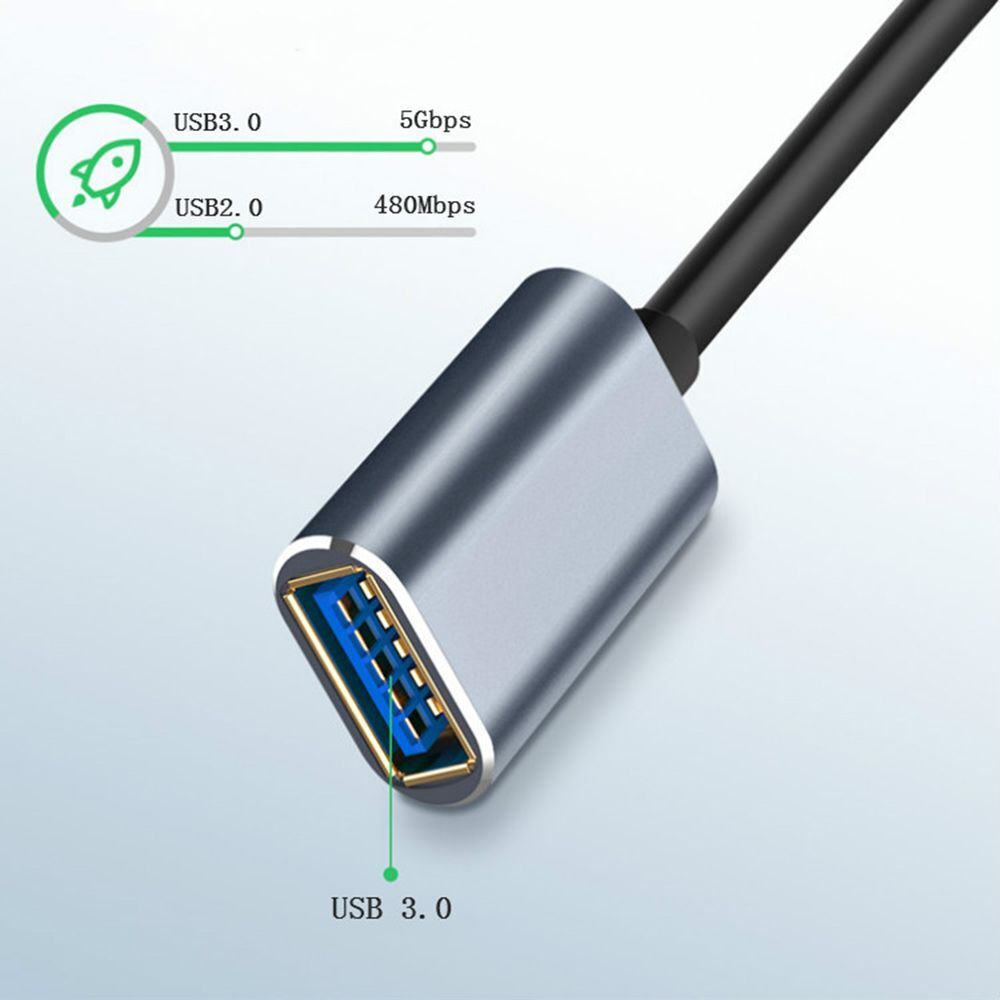 Male to Female OTG Adapter Type-C to USB 3.0 Cable Extension Line Data Cable