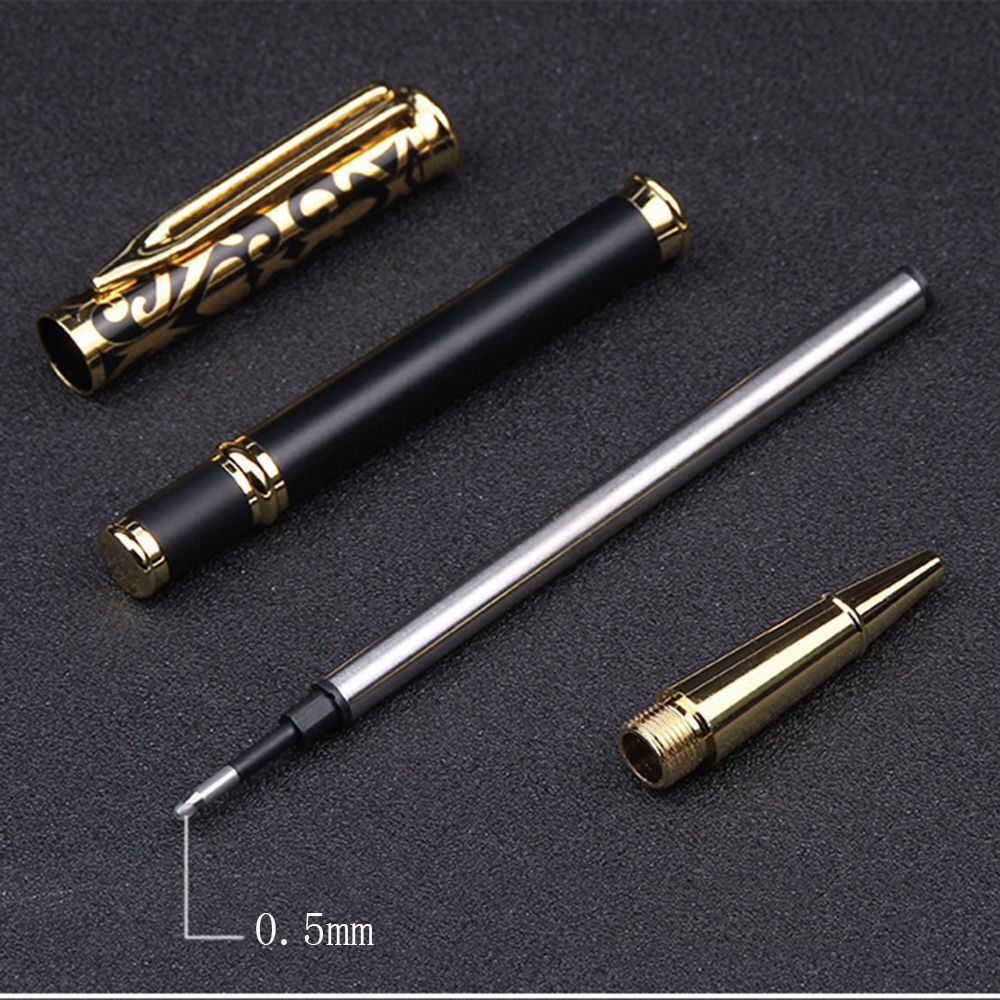 Writing Supplies Signing Metal Rollerball Pen Ballpoint Pen Signature Black Ink