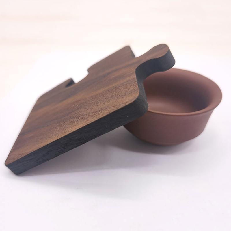 Black Walnut  Dark Wood Coaster Puzzle Splicing Heat Insulation Placement Pad