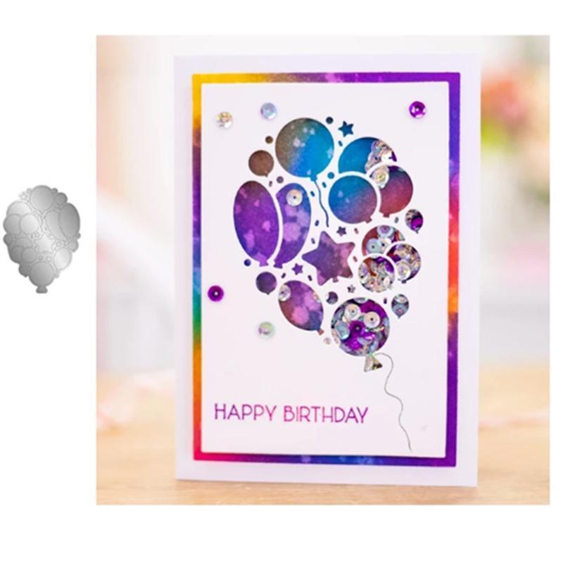 Balloon Star Metal Cutting Dies Stencil Scrapbooking DIY Album Stamp Paper Card