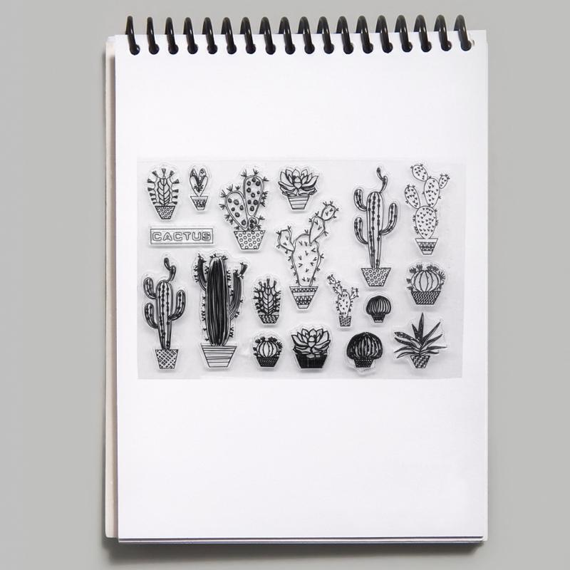 Cactus Silicone Clear Seal Stamp DIY Scrapbooking Embossing Photo Album