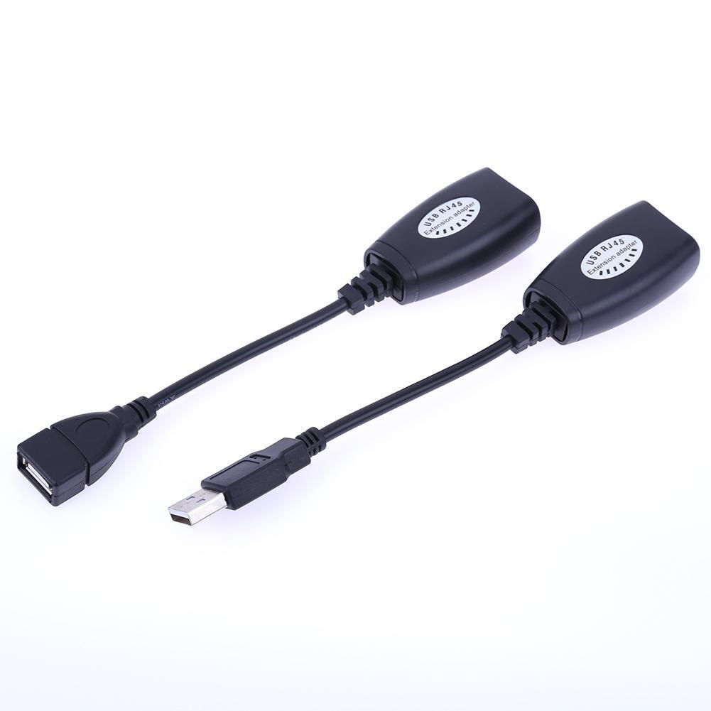 USB to RJ45 Extender USB 2.0 Extension Extender Adapter Up to 150ft