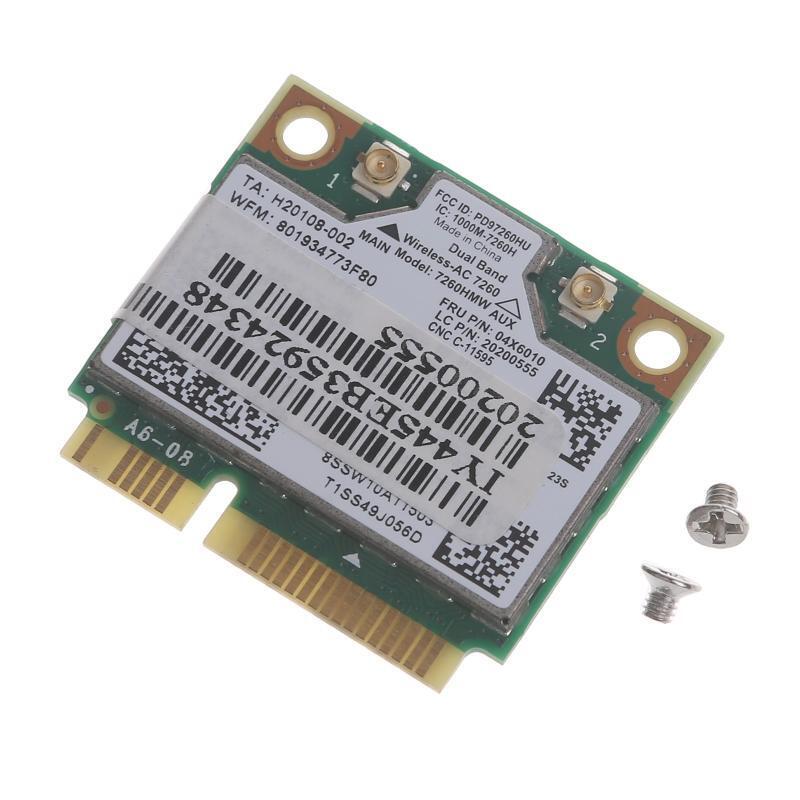 7260 7260HMW Half Mini PCI-e WIFI Wlan + Bluetooth-compatible4.0 Card 04X6090