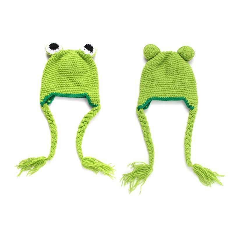 Party Favors Baby Hats Easter Frog Decorations Winter Knitted Hats Crocheted Hat